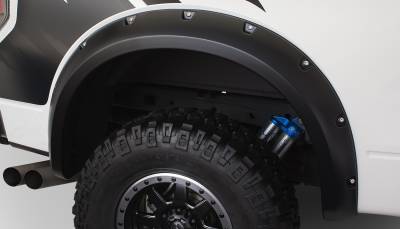 Bushwacker - Bushwacker Pocket Style Rear Fender Flares-Black, Ford F-150; 20098-02