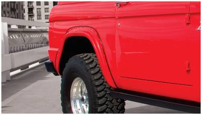 Bushwacker - Bushwacker Cut-Out Style Rear Fender Flares-Black, Ford Bronco; 20002-07