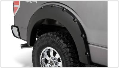 Bushwacker - Bushwacker Pocket Style Rear Fender Flares-Black, Ford F-150; 20080-02