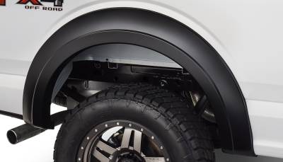 Bushwacker - Bushwacker Extend-a-Fender Rear Fender Flares-Black, Ford F-150; 20094-02