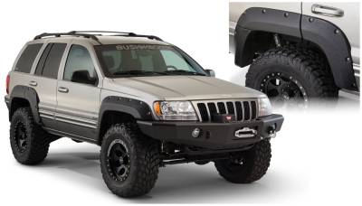 Bushwacker - Bushwacker Cut-Out Style Rear Fender Flares-Black, for Jeep WJ; 10072-07