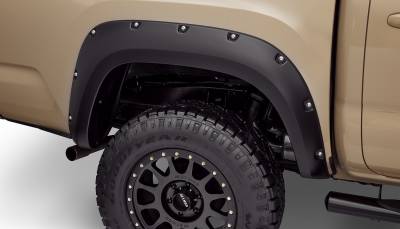 Bushwacker - Bushwacker Pocket Style Rear Fender Flares-Black, for Tacoma; 30048-02