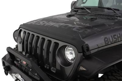 Bushwacker - Bushwacker Trail Armor Hood Stone Guard-Black, for Jeep JL/JT; 14093