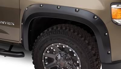 Bushwacker - Bushwacker Pocket Style Front Fender Flares-Black, GMC Canyon; 40141-02