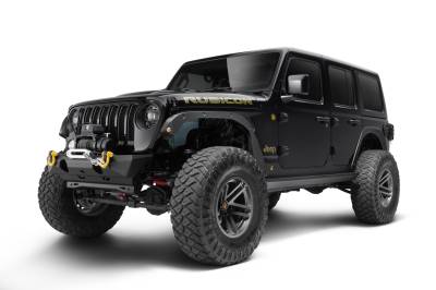 Bushwacker - Bushwacker Trail Armor Fender Flare Delete Kit-Black, for Jeep JL; 14096