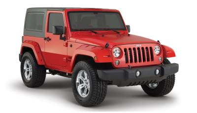 Bushwacker - Bushwacker Pocket Style Rear Fender Flares-Black, for Jeep JK; 10078-02