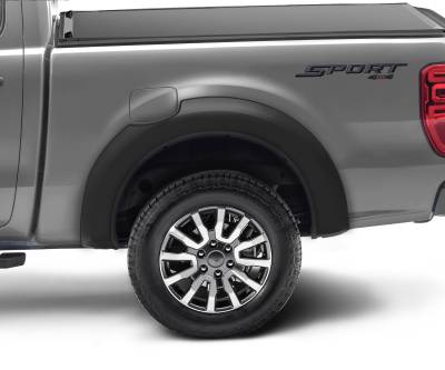 Bushwacker - Bushwacker Extend-a-Fender Rear Fender Flares-Black, Ford Ranger; 20116-02