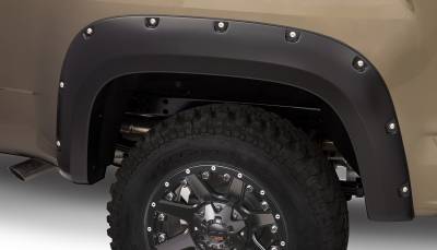 Bushwacker - Bushwacker Pocket Style Rear Fender Flares-Black, GMC Canyon; 40142-02