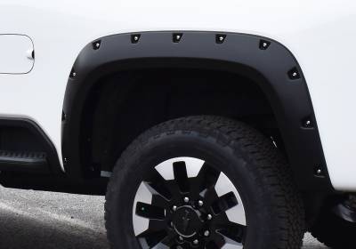 Bushwacker - Bushwacker Pocket Style Rear Fender Flares-Black, Silverado; 40154-02