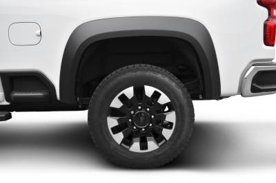 Bushwacker - Bushwacker Extend-a-Fender Rear Fender Flares-Black, Silverado; 40156-02