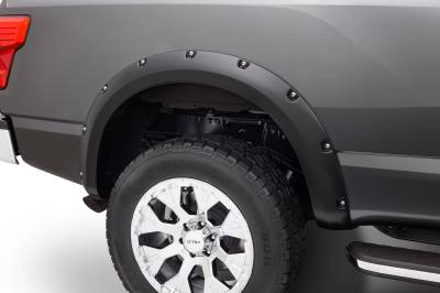 Bushwacker - Bushwacker Pocket Style Rear Fender Flares-Black, for Titan XD; 70018-02