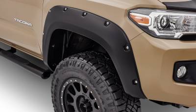 Bushwacker - Bushwacker Pocket Style Front Fender Flares-Black, for Tacoma; 30047-02