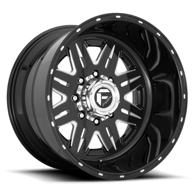 Fuel Off-Road - Fuel Off-Road FF026 24x11 Blank 0mm Black Gloss & Machined; FF026MD2411XXE