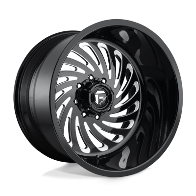 Fuel Off-Road - Fuel Off-Road FF028 20x12 Blank -40mm Black Gloss & Machined; FF028MD2012XXE