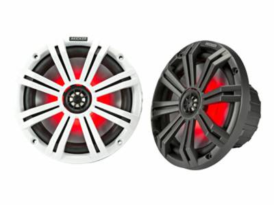 Kicker - Kicker 45KM84L KM84L KM-Series 8" Coaxial LED Marine Speakers, Pair