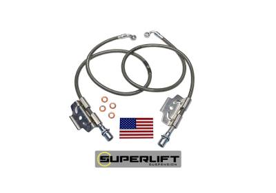 Superlift - Superlift Front Stainless Brake Lines 4"-6" Lifts-Pair, for 03-13 Ram HD; 91600