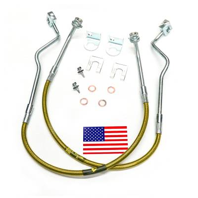 Superlift - Superlift Front Stainless Brake Lines 4"-6" Lifts-Pair, 86 Ranger 4WD; 91210