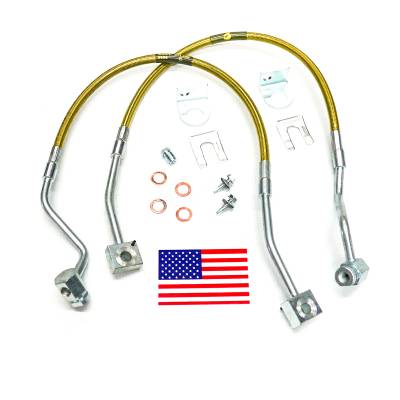 Superlift - Superlift Front Stainless Brake Lines 4"-6" Lifts-Pair, 91-94 Ranger 4WD; 91240