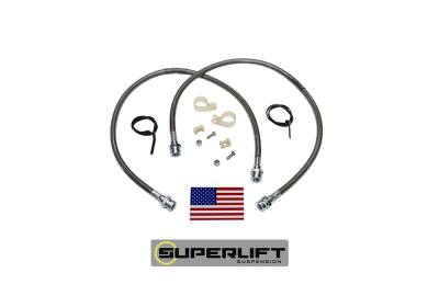 Superlift - Superlift Front Stainless Brake Lines 3"-7" Lifts-Pair, for 79-95 ; 91450