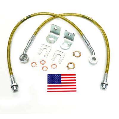 Superlift - Superlift Front Stainless Brake Lines 4"-6" Lifts-Pair, for 97-06 Jeep TJ; 91460