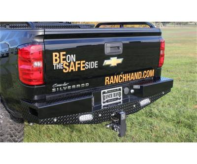 Ranch Hand - Ranch Hand SBC14HBLSL Sport Series Back Bumper Fits Sierra 1500 Silverado 1500