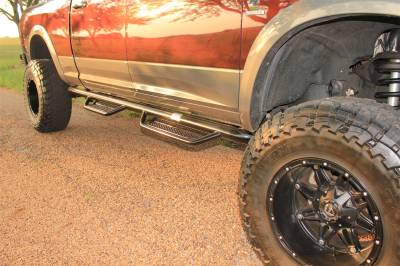 Ranch Hand - Ranch Hand RSF17HQ5B4W Running Steps 3 in. Round Fits 17-21 F-150
