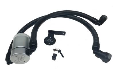 J&L Oil Separator Co - J&L Oil Separator 3.0 Driver Side Mounted Oil Separator-Silver; 3016D-C