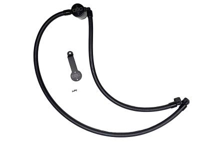 J&L Oil Separator Co - J&L Oil Separator 3.0 Driver Side Mounted Oil Separator-Black; 3070D-B