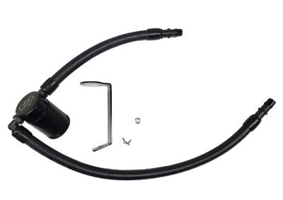 J&L Oil Separator Co - J&L Oil Separator 3.0 Passenger Side Mounted Oil Separator-Black; 3068P-B