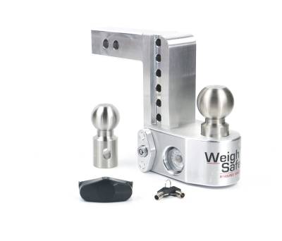 Weigh Safe - Weigh Safe 2" Aluminum Class IV 6" Drop Hitch Receiver, 12.5K; WS6-2