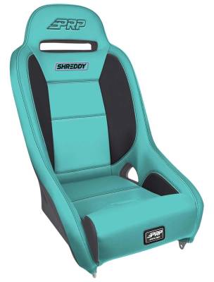 PRP - PRP Comp Elite Shreddy High Back Suspension Seat-Black/Teal; SHRDYA8301-03