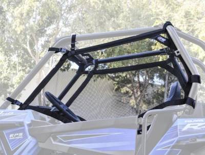 PRP - PRP Front Mesh Window Net Kit-Black, fits Polaris RZR models; W18
