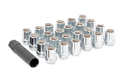 Rough Country Suspension Systems - Rough Country M12 x 1.5 Lug Nut Set of 24 |Chrome | Open End