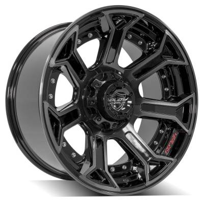4PLAY - 4PLAY Wheels 4P70 20x10 6x135/5.5 -18mm Black/Brushed; 4P70-20100-6D55-18BBT
