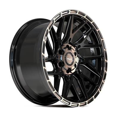 4PLAY - 4PLAY Wheels 4PS28 18x9 6x5.5/135 18mm Black/Brushed; 4PS28-18090-6D55-18BBT