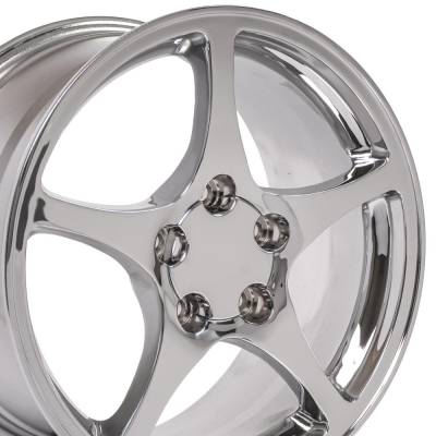 OE Wheels LLC - OE Wheels CV05 18x9.5 5x4.75 65mm Chrome; CV05-18095-5475-65C