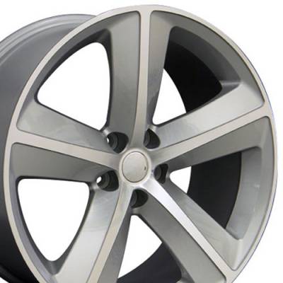 OE Wheels LLC - OE Wheels DG05 20x9 5x115 20mm Silver/Machined; DG05-20090-5115-20MS