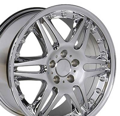 OE Wheels LLC - OE Wheels MB09 18x8.5 5x112 35mm Chrome; MB09-18085-5112-35C