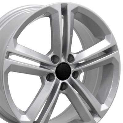 OE Wheels LLC - OE Wheels VW18 18x8 5x112 45mm Silver; VW18-18080-5112-45S