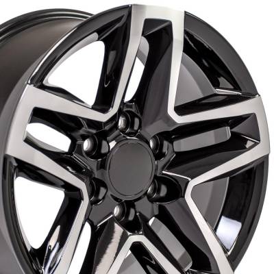 OE Wheels LLC - OE Wheels CV34 18x8.5 6x5.5 26mm Black/Machined; CV34-18085-6550-26MB