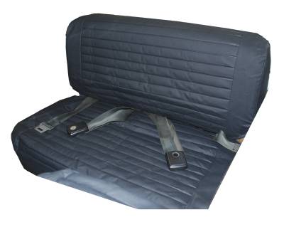 Bestop - Bestop Vinyl Rear Seat Cover-Black Denim, for Jeep CJ/YJ; 29223-15