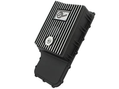 aFe Power - aFe Power Deep Capacity Aluminum Automatic Transmission Oil Pan-Black; 46-70182