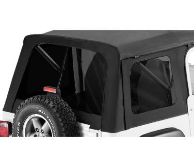 Bestop - Bestop Soft Top Replacement Window Set-Black Denim, for Jeep CJ7/YJ; 58599-15