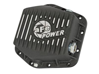 aFe Power - aFe Power Pro Series Aluminum Rear Differential Cover-Black; 46-70302
