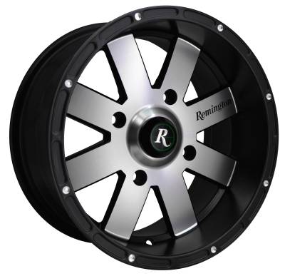 Remington Off-Road - Remington Off-Road 8-Point 12X7 4x156 5mm Satin Black/Machined; EP1270495SBM