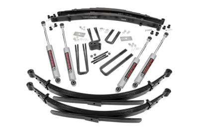 Rough Country Suspension Systems - Rough Country 4" Suspension Lift Kit, for 78-89 Dodge W-Series Trucks; 340.20