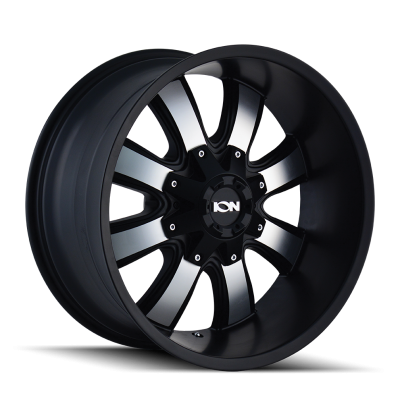 Ion Alloy - Ion Alloys 189 20x9 5x5.5/150 0mm Machined & Black Matte; 189-2997B