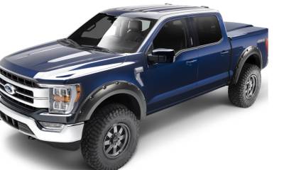 Bushwacker - Bushwacker Pocket Style Front/Rear Fender Flares-Black, Ford F-150; 20963-02