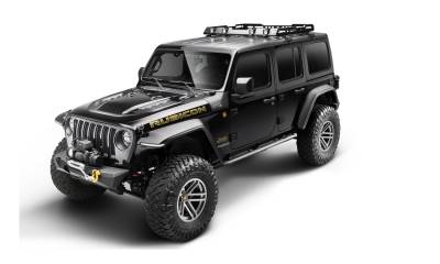Bushwacker - Bushwacker Hyperform Flat Style Fender Flares-Black, for Jeep JL; 11950-07