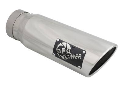 aFe Power - aFe Power 4" IN/5" OUT Bolt-On Polished Stainless Exhaust Tip; 49T40501-P15